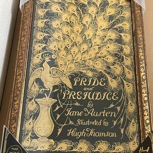 Pride and Prejudice Frame Decor Regency Academia Aesthetic Jane Austen Foiled